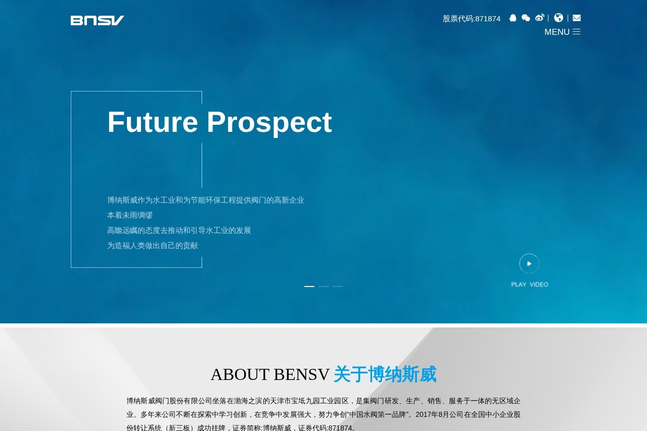 博纳斯威阀门股份有限公司